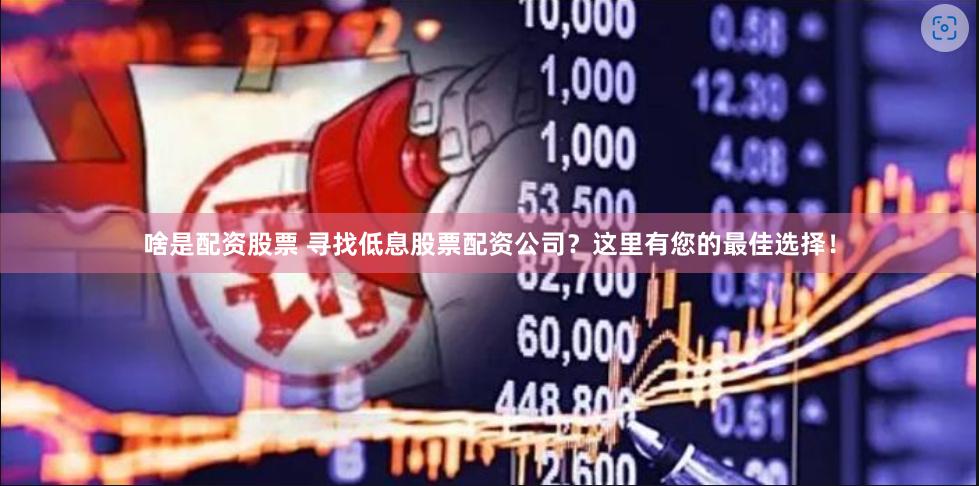 啥是配资股票 寻找低息股票配资公司？这里有您的最佳选择！